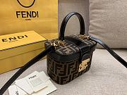 Kitlife Fendi Brown Zucca Canvas Vanity Bag - 17x12x9 cm - 3