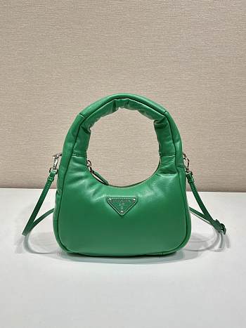 Kitlife Small padded Prada Soft nappa-leather bag Green - 21x12.5x6.5 cm