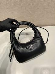 Kitlife Small padded Prada Soft nappa-leather bag Black - 21x12.5x6.5 cm - 3