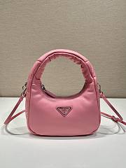 Kitlife Small padded Prada Soft nappa-leather bag Pink - 21x12.5x6.5 cm - 1