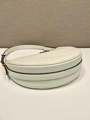 Kitlife Prada Leather Shoulder Bag  White - 22.5 x 18.5 x 6.5 cm - 6