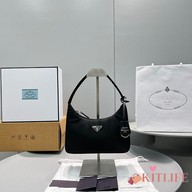 Kitlife Prada Re-edition 2000 Mini Bag Nylon Black - 22x12x6 cm - 1