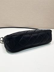 Kitlife Prada Quilted Tessuto Nylon Black Chain Convertible Cross Body - 25x14x6.5 cm - 4