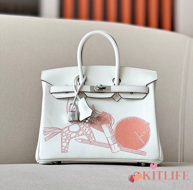 Kitlife HERMÈS Handtasche White BIRKIN BAG 25 - 25x20x13 cm - 1