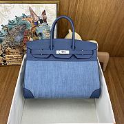 Kitlife Hermès Birkin 30 Denim & Blue Jean Gulliver Leather silver Hardware - 35 cm - 1