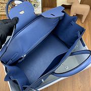 Kitlife Hermès Birkin 30 Denim & Blue Jean Gulliver Leather silver Hardware - 35 cm - 3