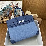 Kitlife Hermès Birkin 30 Denim & Blue Jean Gulliver Leather silver Hardware - 35 cm - 2