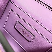 Kitlife Valentino Garavani Small Vsling Crystal-Embellished Crossbody Purple Bag - 19 x 13 x 9 cm - 4