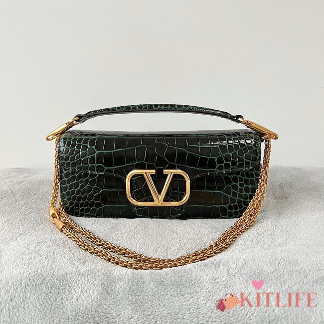 Kitlife VALENTINO MINI LOCÒ VLogo Signature Green - 27×13×6 cm - 1