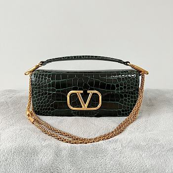 Kitlife VALENTINO MINI LOCÒ VLogo Signature Green - 27×13×6 cm