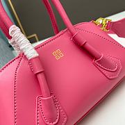 Kitlife GIVENCHY Antigona Stretch Mini leather shoulder bag Pink - 25x12x8 cm - 5