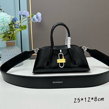 Kitlife GIVENCHY Antigona Stretch Mini leather shoulder bag Black - 25x12x8 cm