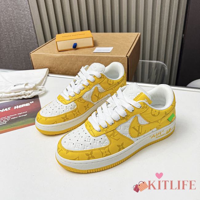 Kitlife LVxNike Air Force Yellow White - 1