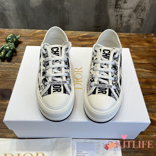 Kitlife WALK'N'DIOR PLATFORM SNEAKER White and Black SS 2023 - 1