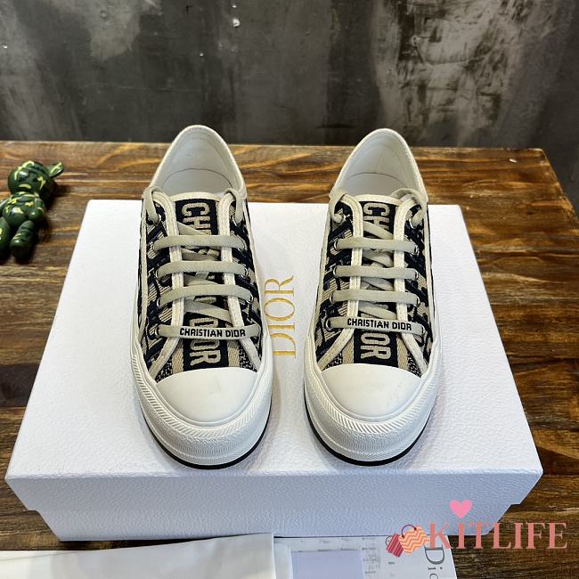 Kitlife WALK'N'DIOR PLATFORM SNEAKER White/ Black SS 2023 - 1