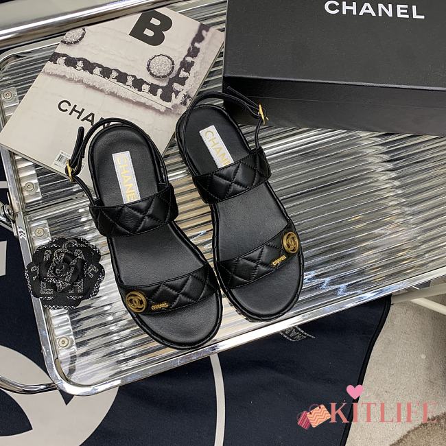 Kitlife Chanel Sandal Black 01 - 1