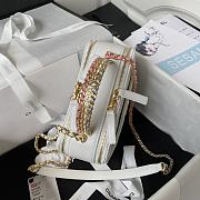Kitlife Chanel VANITY CASE Shiny Calfskin & Gold-Tone Metal White - 19x14x8.5 cm - 4