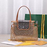 Kitlife Goyard Aligre Bag Raffia Net with Coated Canvas - 001180 - 30x34x7 cm - 1