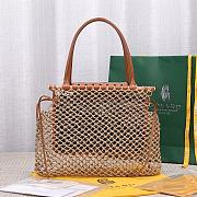 Kitlife Goyard Aligre Bag Raffia Net with Coated Canvas - 001180 - 30x34x7 cm - 4