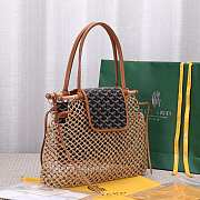 Kitlife Goyard Aligre Bag Raffia Net with Coated Canvas - 001180 - 30x34x7 cm - 2