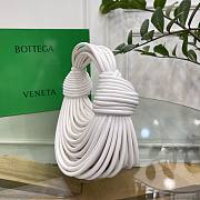 Kitlife BOTTEGA VENETA Double Knot Small leather tote White - 22x6.5x15.5 cm - 4