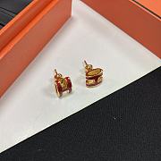 Kitlife HERMÈS Mini Pop H Red Earrings  - 3
