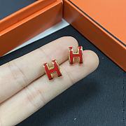 Kitlife HERMÈS Mini Pop H Red Earrings  - 2