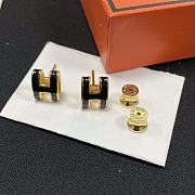 Kitlife HERMÈS Mini Pop H Black Earrings - 1