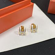 Kitlife HERMÈS Mini Pop H White  Earrings - 4