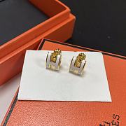 Kitlife HERMÈS Mini Pop H White  Earrings - 3