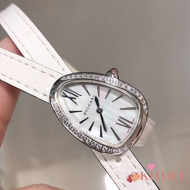 KITLIFE BVLGARI SERPENTI 102730 SPP27C9PGDL WHITE WATCH 27MM - 1