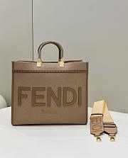 Kitlife Fendi shopping bag brown - 108F 8509 - 35×15×31 cm - 1