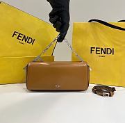 Kitlife Fendi First Sight Brown leather mini bag - 22.5x5x10.5 cm - 1