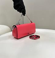 Kitlife Fendi First Sight Pink leather mini bag - 22.5x5x10.5 cm - 6