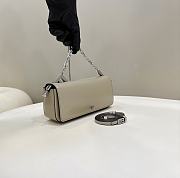 Kitlife Fendi First Sight Gray leather mini bag - 22.5x5x10.5 cm - 4