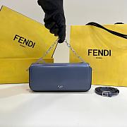 Kitlife Fendi First Sight Blue leather mini bag - 22.5x5x10.5 cm - 1