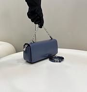 Kitlife Fendi First Sight Blue leather mini bag - 22.5x5x10.5 cm - 6