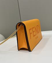 Kitlife FENDI Fendi Women's Leather Yellow Wallet On Chain Clementine - 20×6×13cm - 5