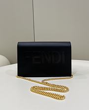 Kitlife FENDI Fendi Women's Leather Black Wallet On Chain Clementine - 20×6×13cm - 1