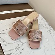 Kitlife Dior DWAY Slide Rose bling bling - 3cm - 1
