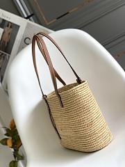 Kitlife LOEWE Small Square Basket Bag Beige - 30x21x11 cm - 6