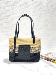 Kitlife LOEWE Small Square Basket Bag Black - 30x21x11 cm - 1