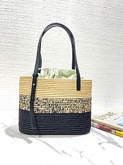 Kitlife LOEWE Small Square Basket Bag Black - 30x21x11 cm - 2