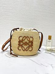 Kitlife LOEWE  x Paula’s Ibiza Raffia Beehive Basket Bag - 89175 - 16x12x18 cm - 1