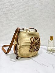 Kitlife LOEWE  x Paula’s Ibiza Raffia Beehive Basket Bag - 89175 - 16x12x18 cm - 5