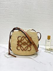 Kitlife LOEWE  x Paula’s Ibiza Raffia Beehive Basket Bag - 89175 - 16x12x18 cm - 3