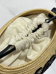 Kitlife LOEWE x Paula’s Ibiza Raffia Beehive Basket Black Bag - 89175  - 16x12x18 cm - 2