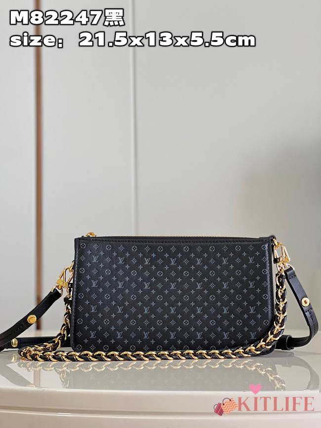 Kitlife Louis Vuitton Lexington Pouch Black SS 2023 - 21.5x13x5.5 cm - 1