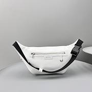 Kitlife Balenciaga Men's Superbusy Leather Belt Bag White - 39.9 x 17.8 x 9.9 cm - 4