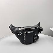Kitlife Balenciaga Men's Superbusy Leather Belt Bag Black - 39.9 x 17.8 x 9.9 cm - 4
